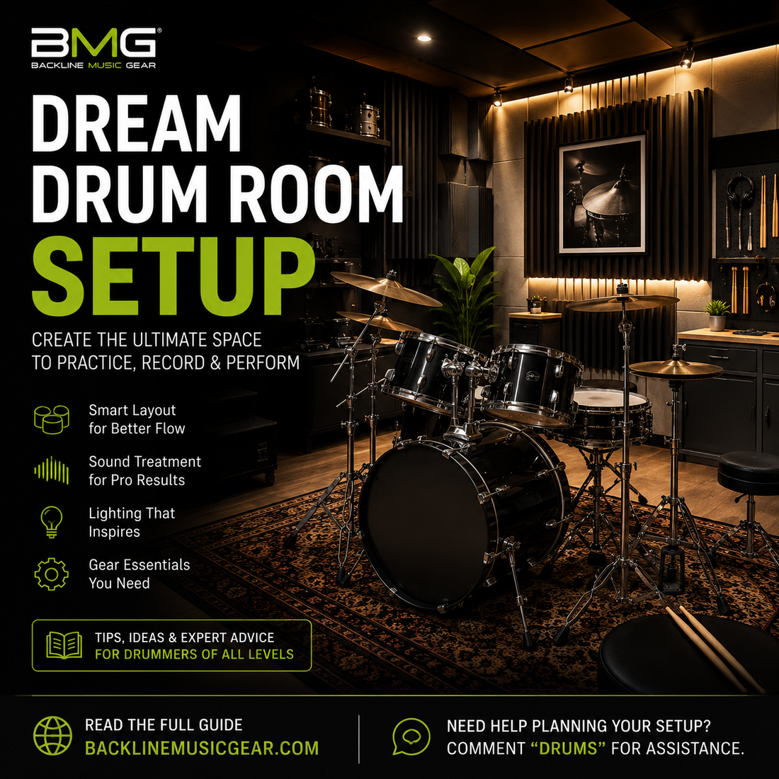Dream Drum Room Setup: How to Design the Ultimate Drum Practice & Recording Space (2026 Guide)