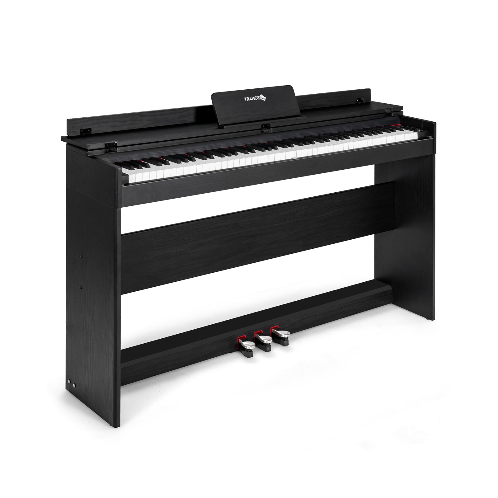 88 Key Full Size Electric Piano Keyboard with Stand 3 Pedals MIDI Function
