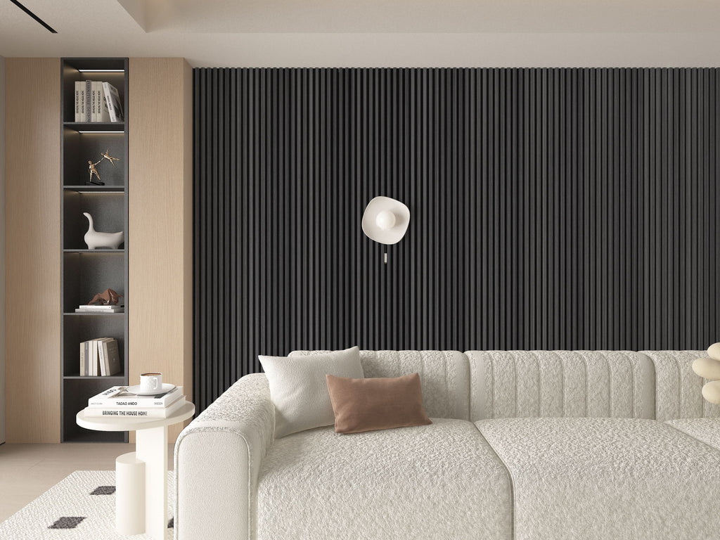 Carborn Gray WPC Fluted 3D Wall Panels |  42.9 sq. ft./Box