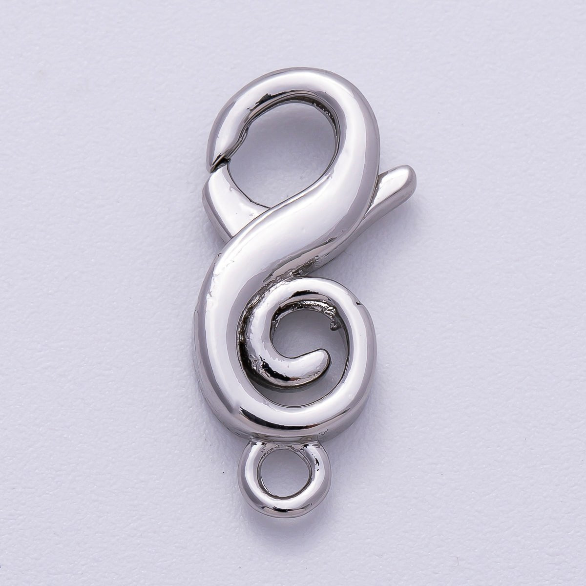 16K Gold Filled 23mm Treble Clef Music Lobster Clasps in Gold & Silver | Findings-00158 Findings-00159