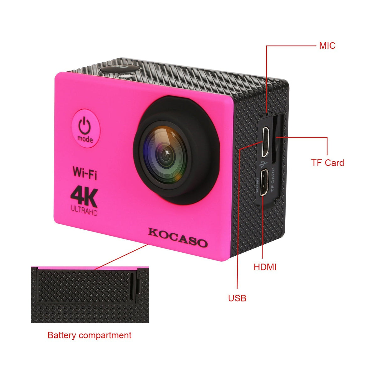 4K 6G+IR 170¡Lens Action Camera