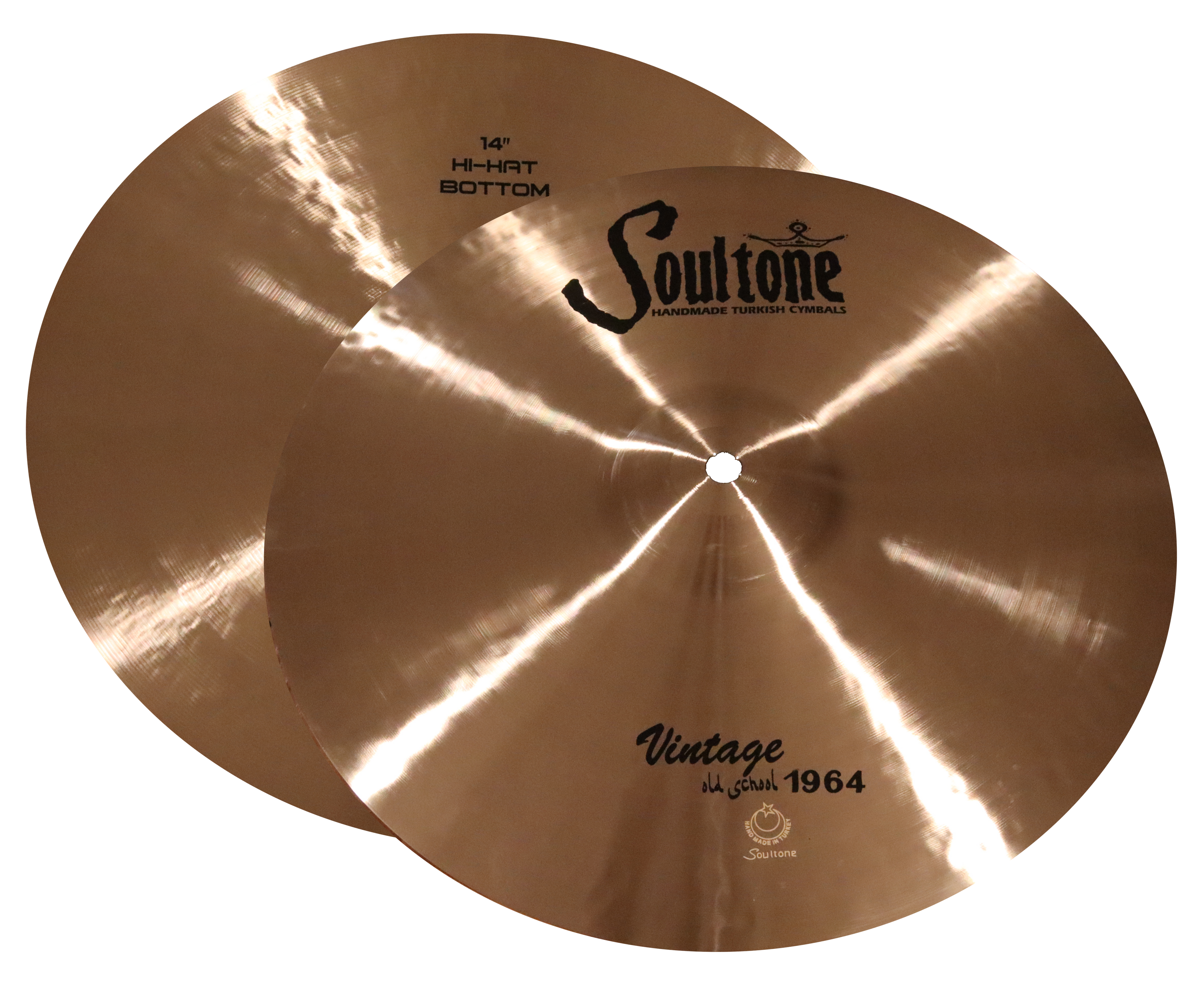 Soultone Cymbals Vintage Old School 1964 Hi Hats