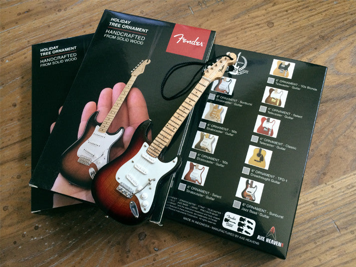 6” FENDER Select ‘50s Stratocaster Guitar Holiday Ornament