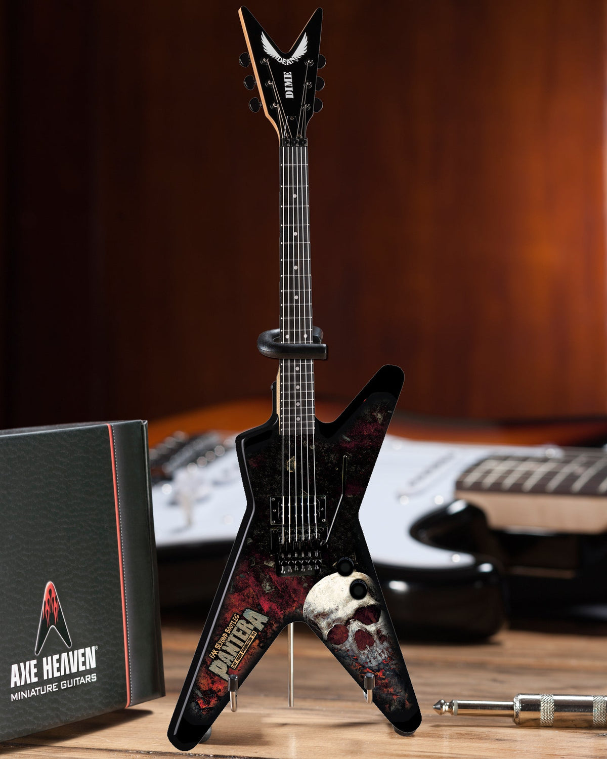 Dean Dimebag Pantera Far Beyond Bootleg Graphic ML Miniature Guitar Model - ARTIST PROOF EDITION