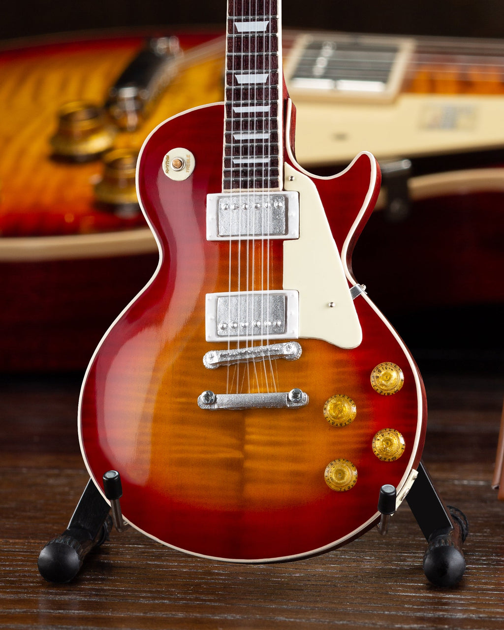 Gibson 1959 Les Paul Standard Cherry Sunburst 1:4 Scale Mini Guitar Model