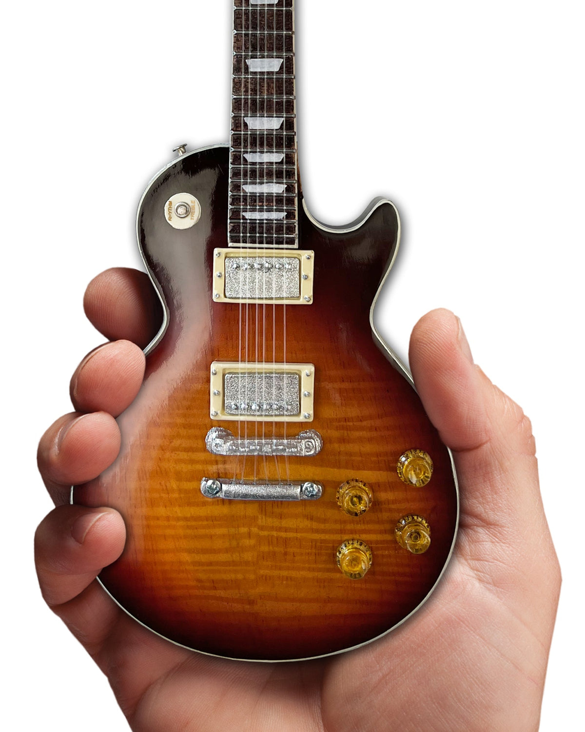 Duane Allman Gibson Les Paul Tobacco Burst "DUANE" Back Mini Guitar Model