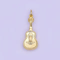 24K Gold Filled Guitar Musical Instrument Multidimensional 3D Charm | N122
