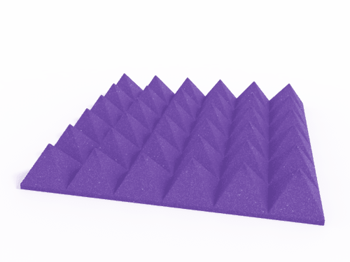 4 Inch Acoustic Foam Pyramid Style Panels - 13 Color Options