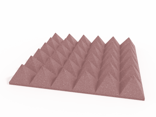 4 Inch Acoustic Foam Pyramid Style Panels - 13 Color Options