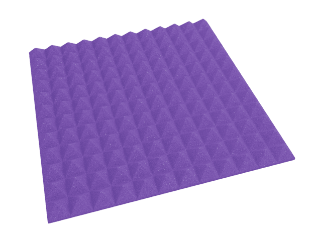 2 Inch Acoustic Foam Pyramid Style Panels - 13 Color Options