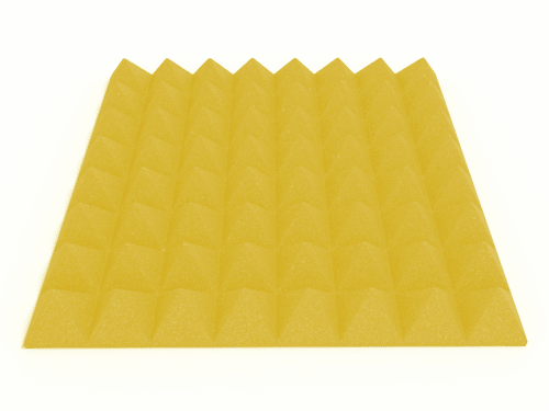 3 Inch Acoustic Foam Pyramid Style Panels - 13 Color Options