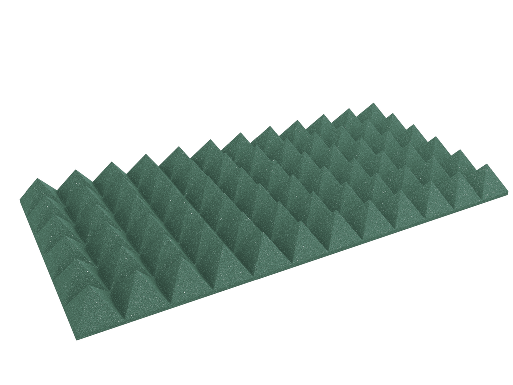 4 Inch Acoustic Foam Pyramid Style Panels - 13 Color Options