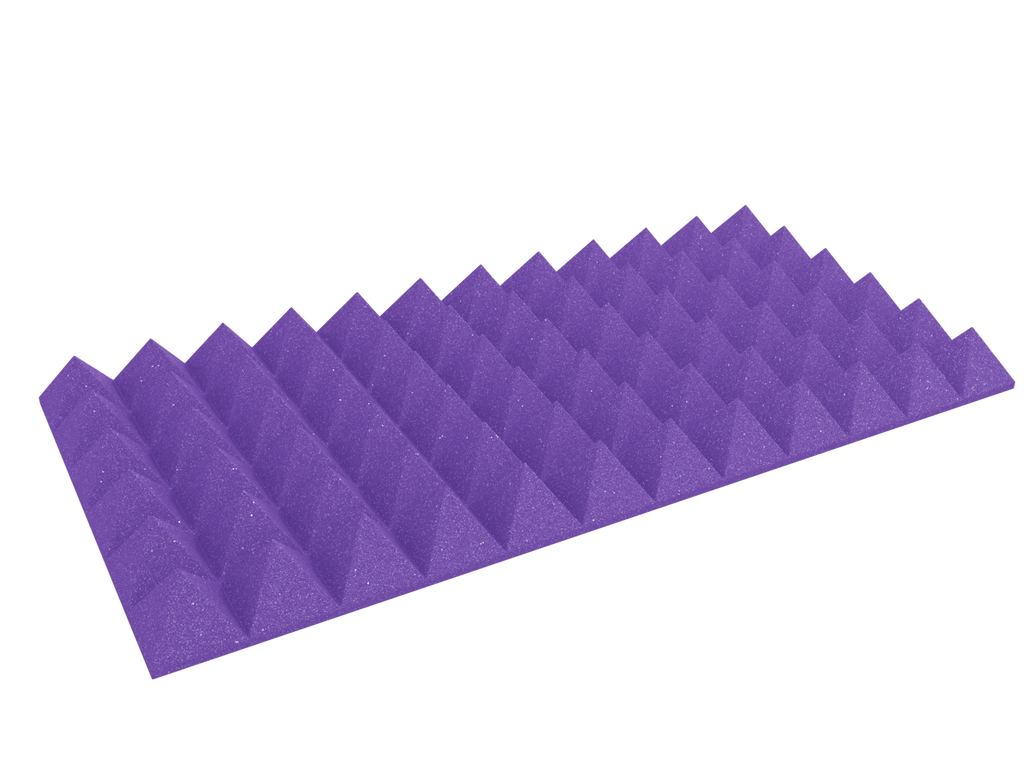4 Inch Acoustic Foam Pyramid Style Panels - 13 Color Options