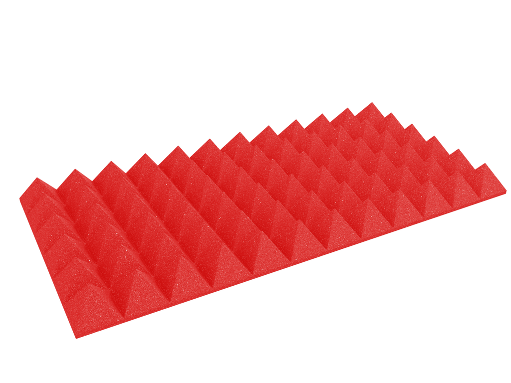 4 Inch Acoustic Foam Pyramid Style Panels - 13 Color Options