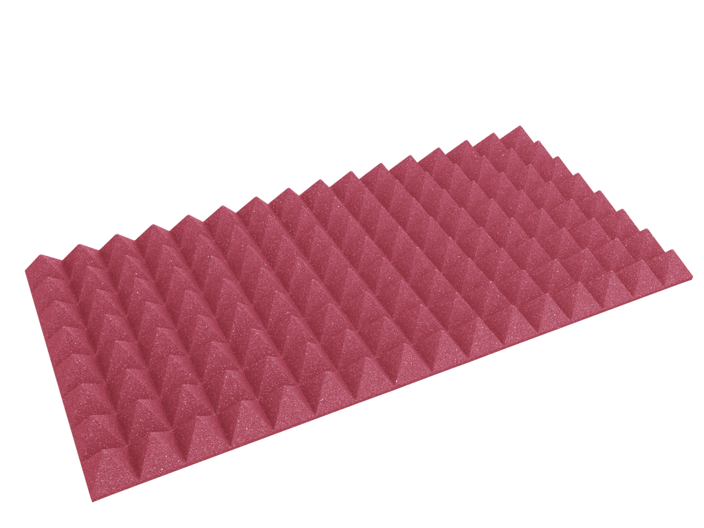 3 Inch Acoustic Foam Pyramid Style Panels - 13 Color Options