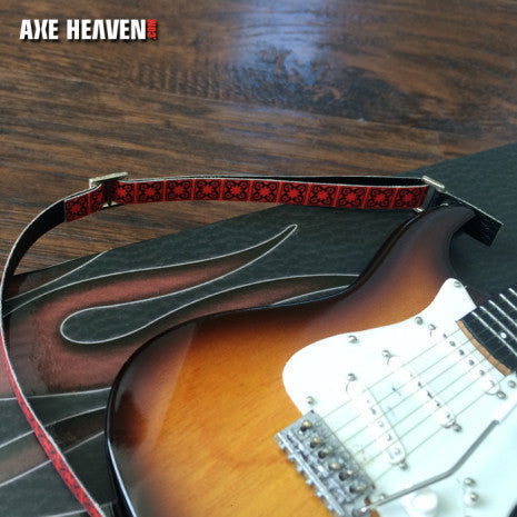 FENDER™ Hip Trip Vintage Red Mini Model Guitar Strap