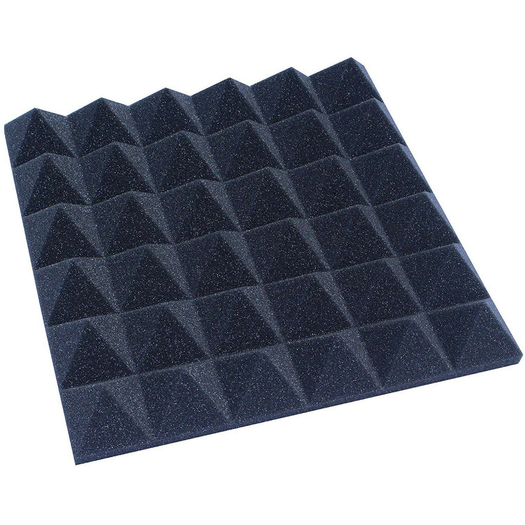 Easy Mount Acoustic Foam Kit - 12x12x2" Acoustic Foam Panels With Adhesive - Wedge Style - 4 Pack