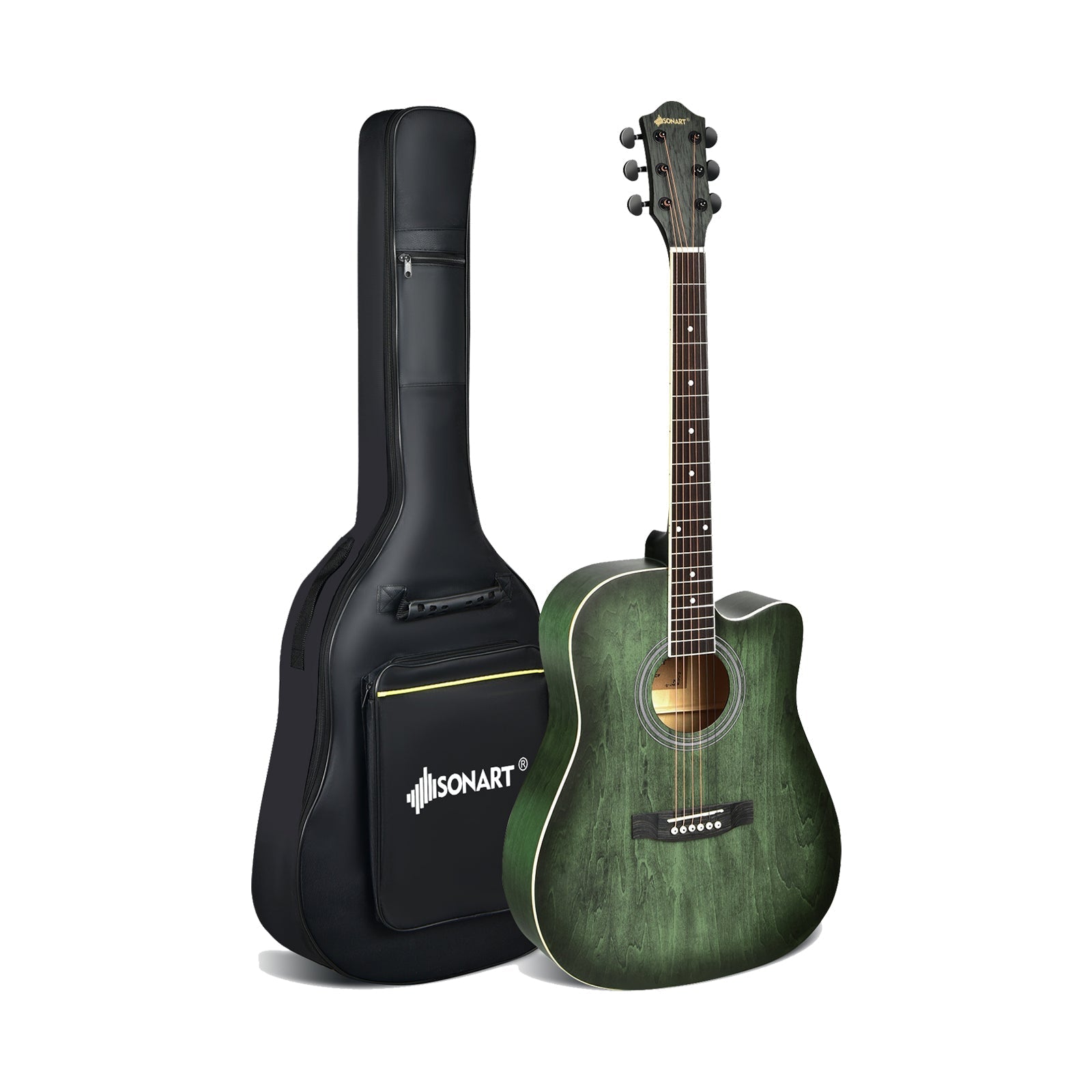 41 Inch Full Size Cutaway Acoustic Guitar Set for Beginner