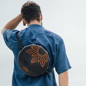 KTÄK -The First Handcrafted, Hand Drum Percussion, Two-Sound Cajón Body Snare, Portable Cajon by Kandu with Carry Case (Ocean Blue)