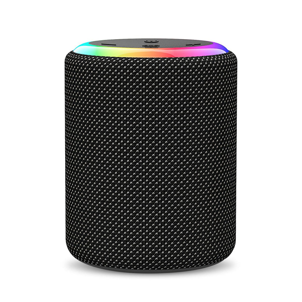 Portable Wireless Speaker Outdoor Party Speaker Mini Waterproof Speaker with 7 RGB Lights Support Calling TWS AUX In MMC Card Input