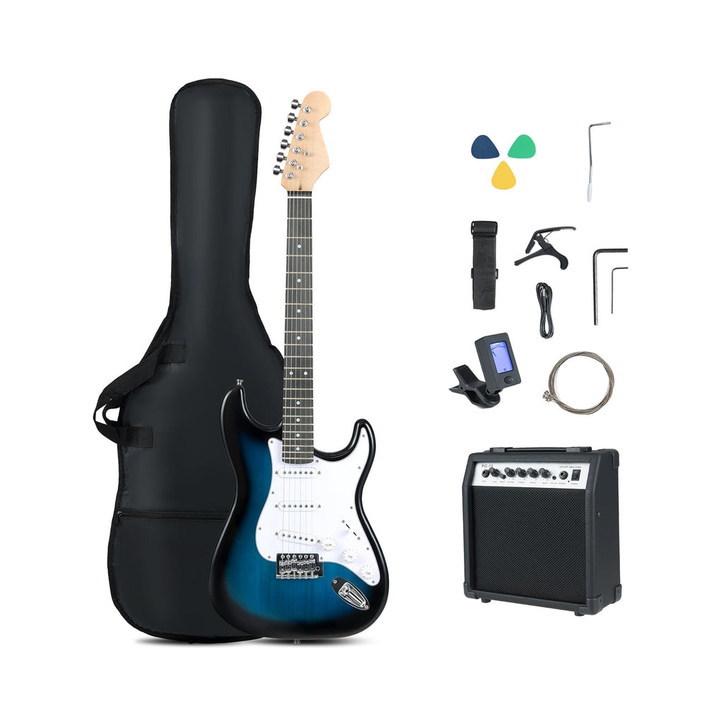 39 Inch Full Size Electric Guitar Beginner Kit with Amplifier for Starter