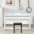 88 Key Full Size Electric Piano Keyboard with Stand 3 Pedals MIDI Function
