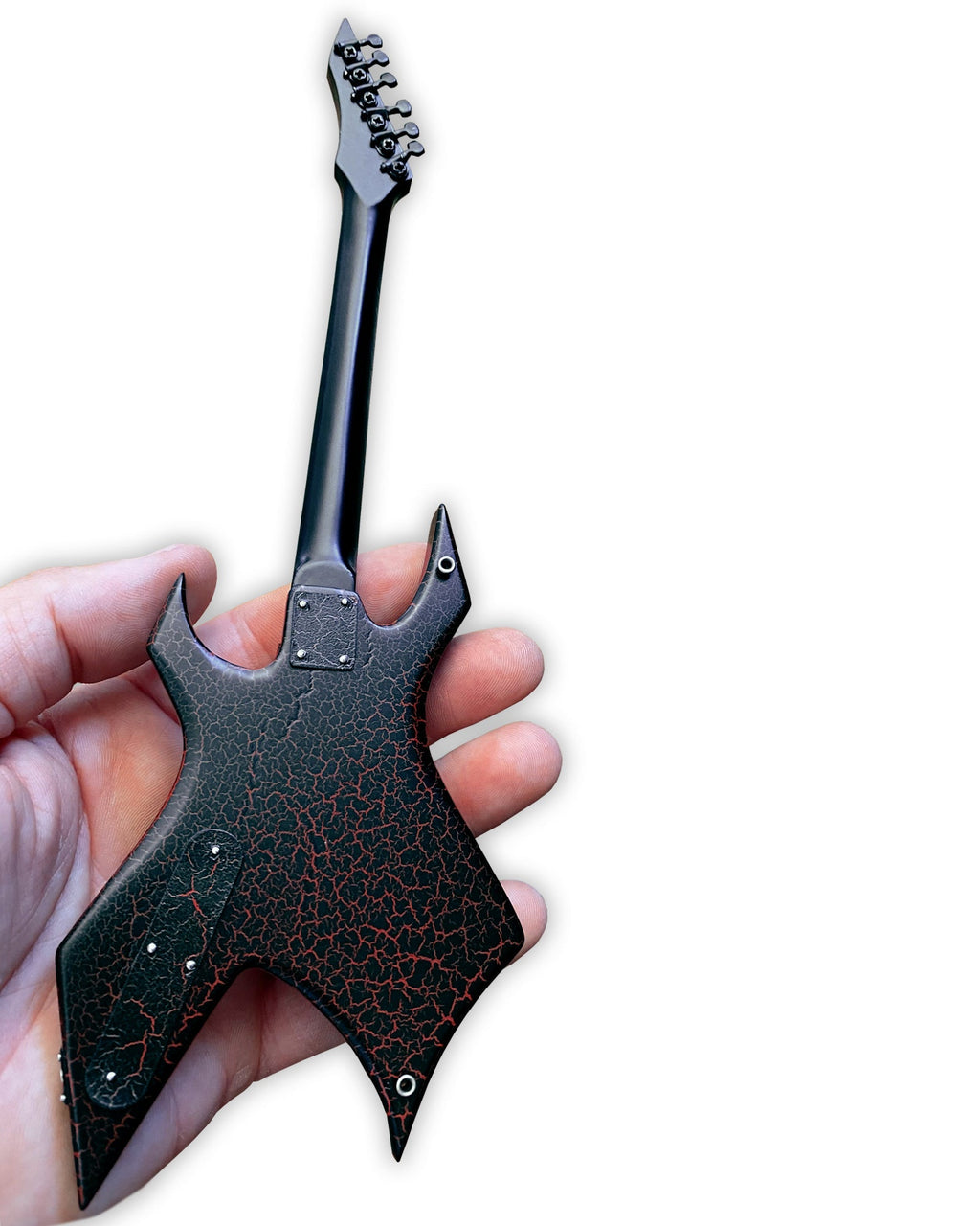 Official Stranger Things® Eddie's Guitar B.C. Rich® NJ Warlock® Mini Guitar Model