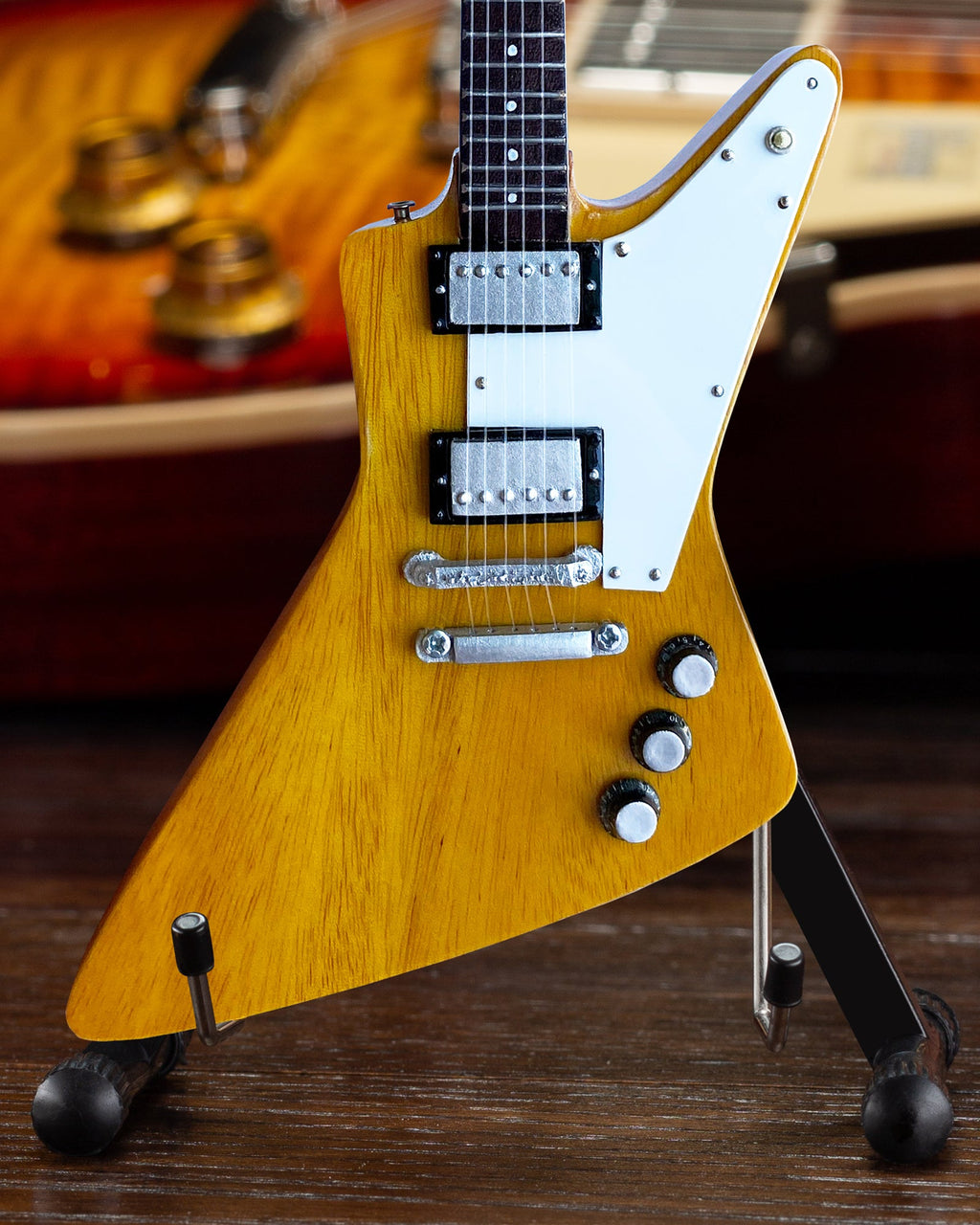 Gibson Korina Explorer 1:4 Scale Mini Guitar Model
