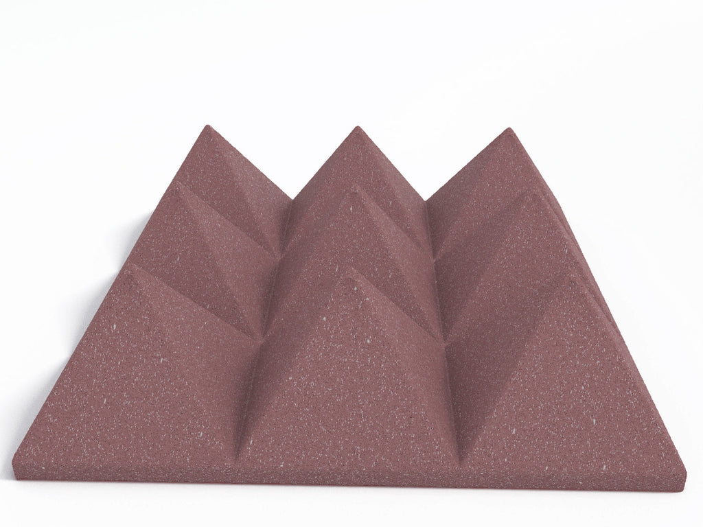 4 Inch Acoustic Foam Pyramid Style Panels - 13 Color Options