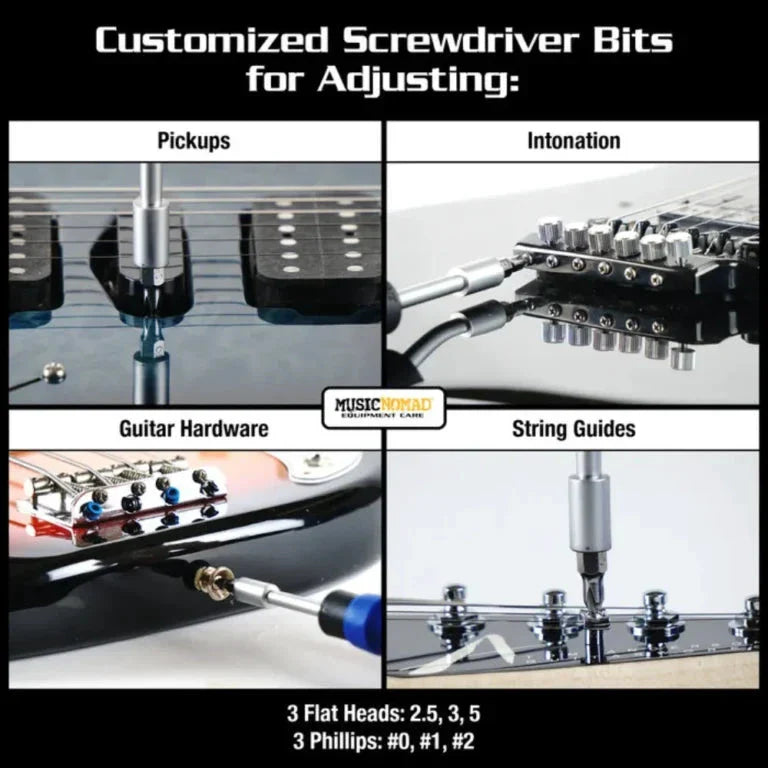 Music Nomad Premium Guitar Tech Screwdriver and Wrench Set