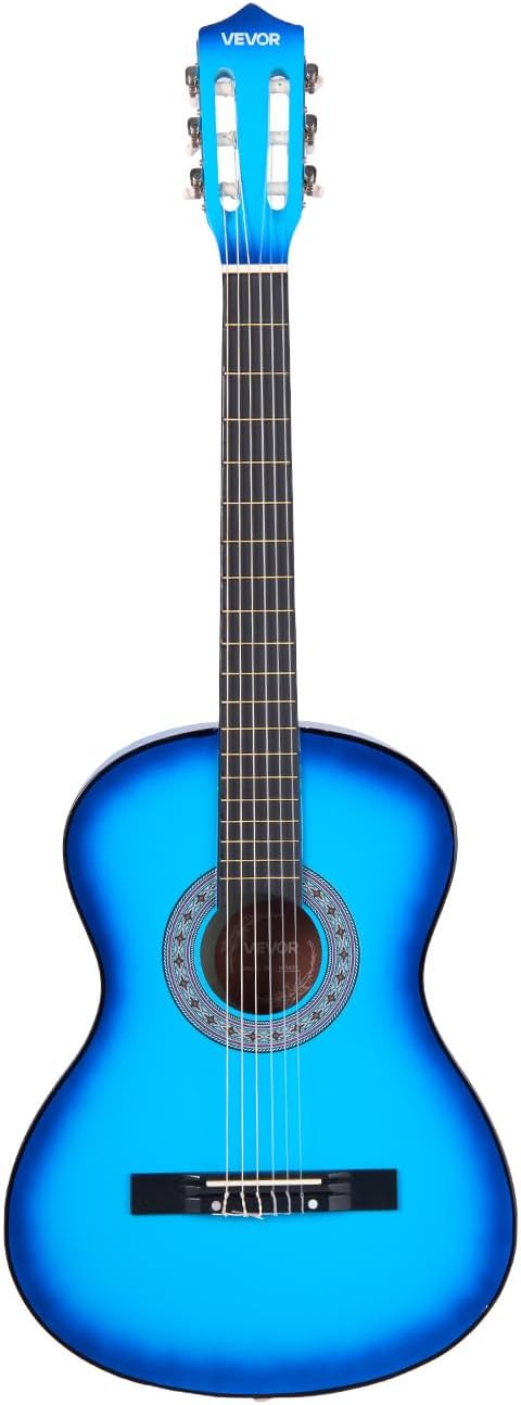VEVOR Acoustic Guitar, Classical Guitar Starter Kit for Beginners, with Nylon Strings, Basswood Guitar, for Kids Adults Girls Boys Students