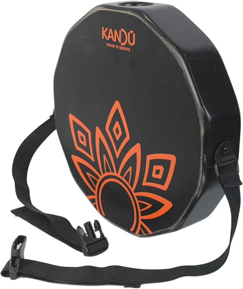 KTÄK -The First Handcrafted, Hand Drum Percussion, Two-Sound Cajón Body Snare, Portable Cajon by Kandu with Carry Case (Black)