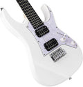 Bullfighter 34 Inch Kids Mini Strat Electric Guitar for Boys Girls, Beginner’s Electric Guitar Kit with Gig Bag, Picks, Cable, Strap, Extra Strings D120-R (blue) (White)