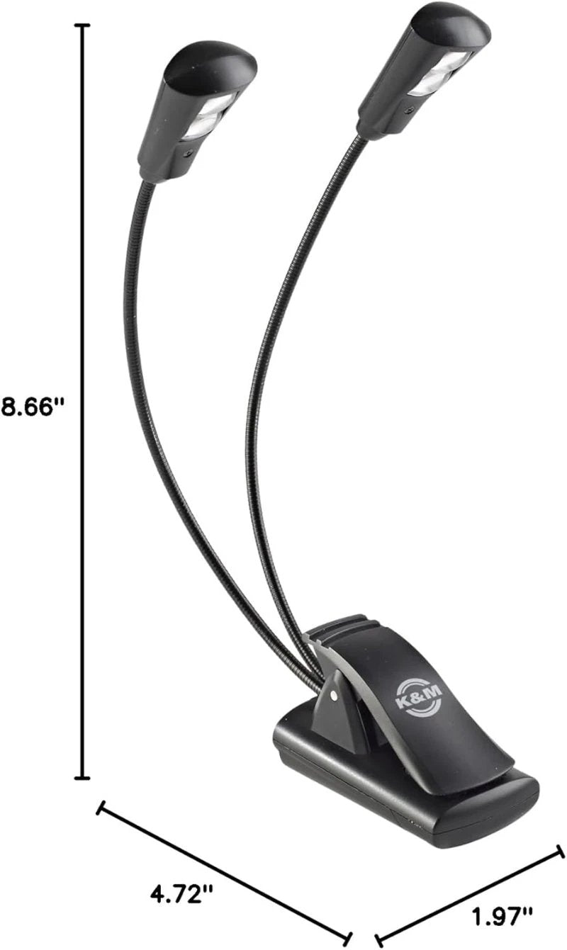 K&M 12244 Dual Flexlight Music Stand Light