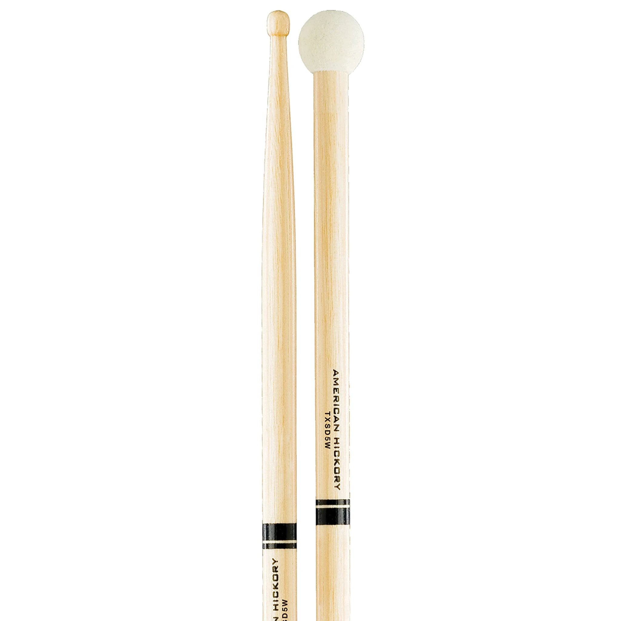 ProMark Hickory SD5 Light Multi Percussion Stick, Wood Tip, Felt Butt
