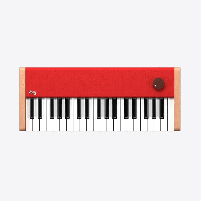 Loog Digital Piano - Portable Keyboard for Beginners with Musician Grade Sound, MIDI Over USB-C Rechargeable Musical Educational Instrument