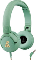 POGS Kids Wired Headphones | The Elephant 2 | Adjustable, Durable Headphones for Kids 3+ | Limited to 85 dB, Microphone | On-Ear | Music-Sharing Function Safe 3.5mm Audio Cable (3.2ft) (rGreen)