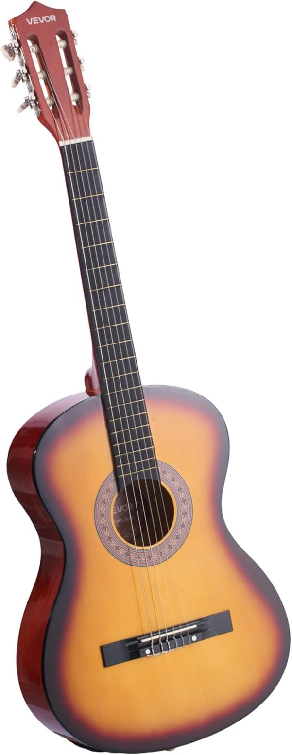 VEVOR Acoustic Guitar, Classical Guitar Starter Kit for Beginners, with Nylon Strings, Basswood Guitar, for Kids Adults Girls Boys Students
