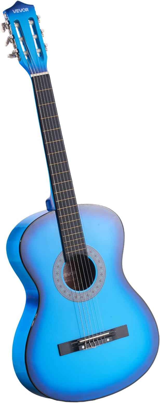VEVOR Acoustic Guitar, Classical Guitar Starter Kit for Beginners, with Nylon Strings, Basswood Guitar, for Kids Adults Girls Boys Students