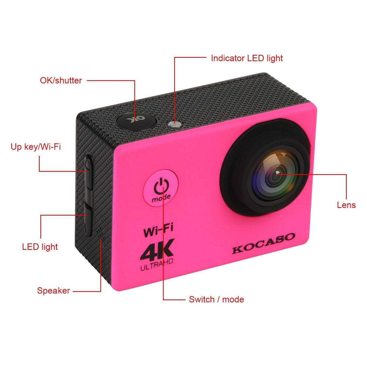 4K 6G+IR 170¡Lens Action Camera