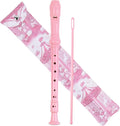 Recorder Instrument for Beginner Kids Adults,8-Hole Soprano Descant Recorder Music Flute with with Cleaning Rod & Leather Case For School Student Home Entertainment(2-Trojans）