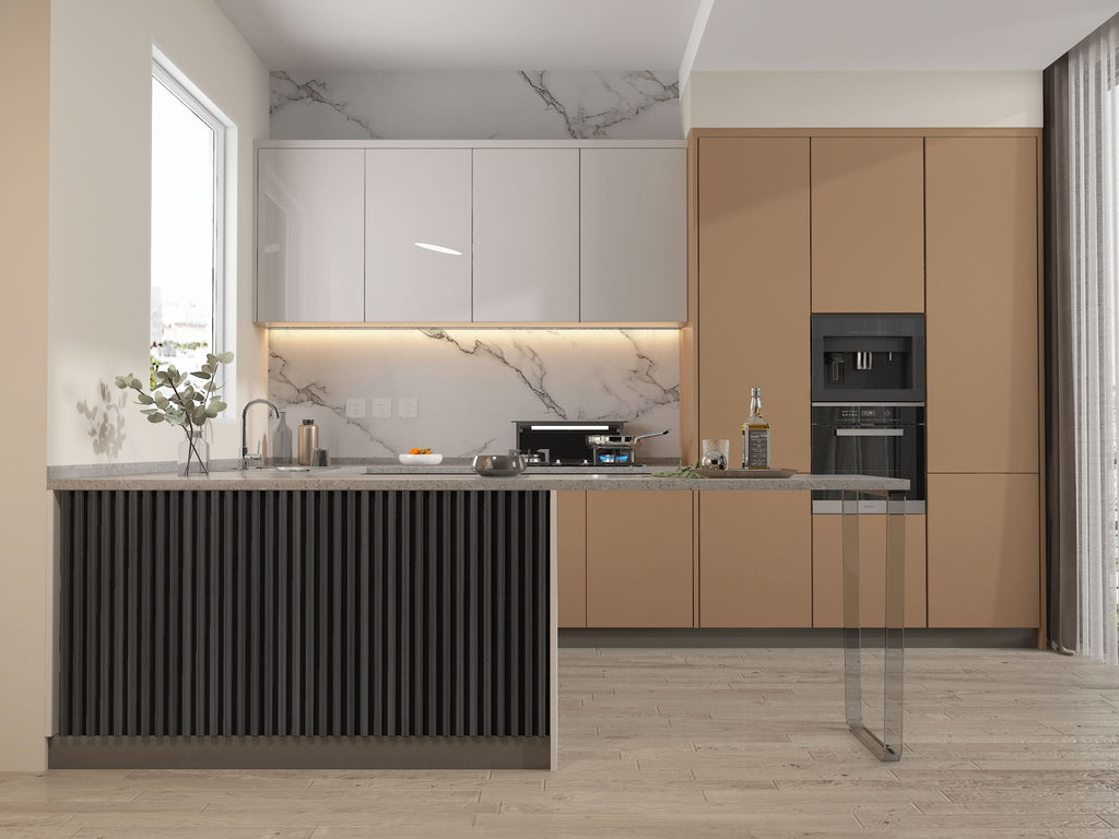 Carborn Gray WPC Fluted 3D Wall Panels |  42.9 sq. ft./Box