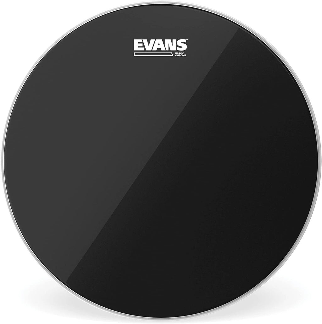 Evans Black Chrome Drum Head