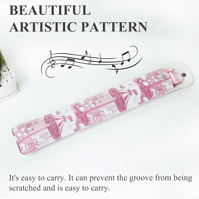 Recorder Instrument for Beginner Kids Adults,8-Hole Soprano Descant Recorder Music Flute with with Cleaning Rod & Leather Case For School Student Home Entertainment(2-Trojans）