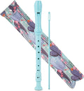 Recorder Instrument for Beginner Kids Adults,8-Hole Soprano Descant Recorder Music Flute with with Cleaning Rod & Leather Case For School Student Home Entertainment(2-Cactus)