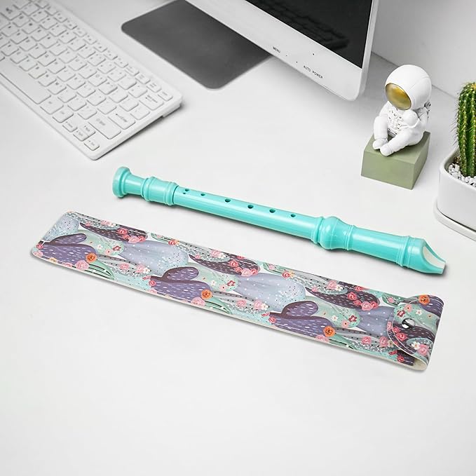 Recorder Instrument for Beginner Kids Adults,8-Hole Soprano Descant Recorder Music Flute with with Cleaning Rod & Leather Case For School Student Home Entertainment(2-Cactus)