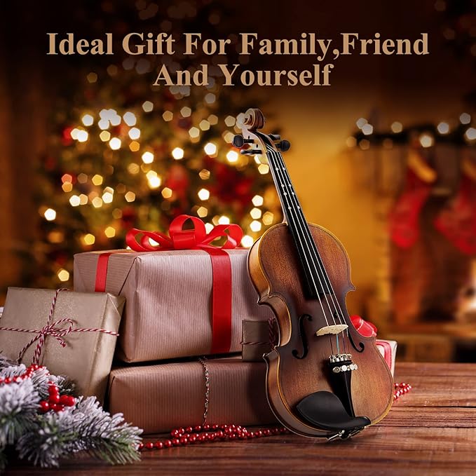 Eastar 1/2 Violin Set Half Size Fiddle EVA-3 Matte for Beginners with Hard Case, Rosin, Shoulder Rest, Bow, and Extra Strings (Imprinted Finger Guide on Fingerboard)