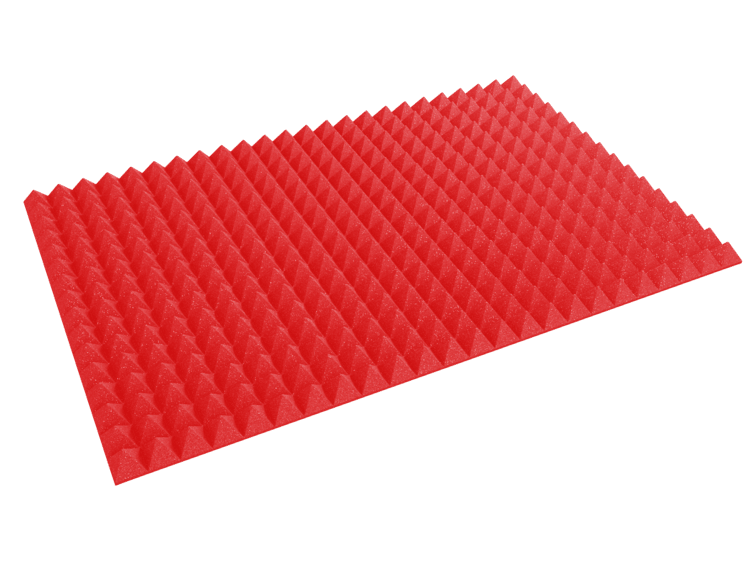 3 Inch Acoustic Foam Pyramid Style Panels - 13 Color Options