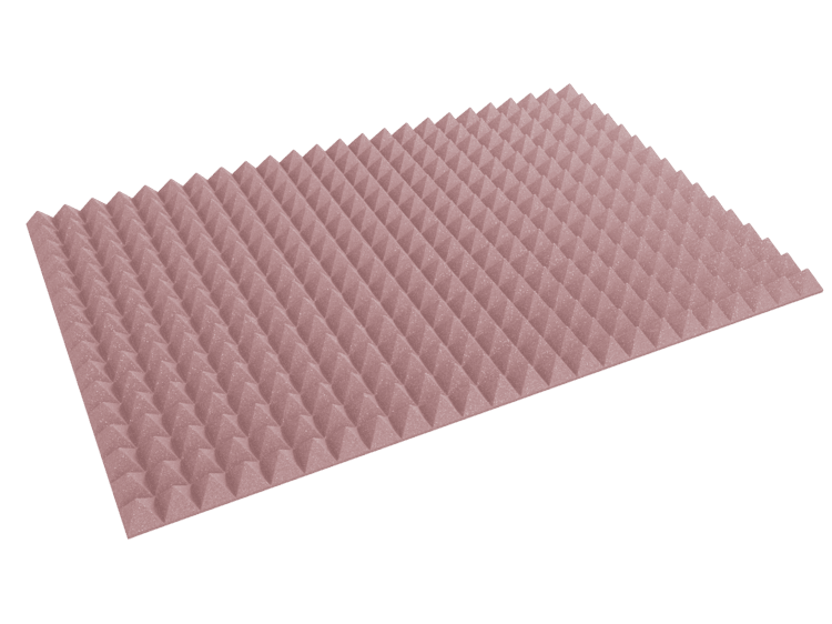 3 Inch Acoustic Foam Pyramid Style Panels - 13 Color Options