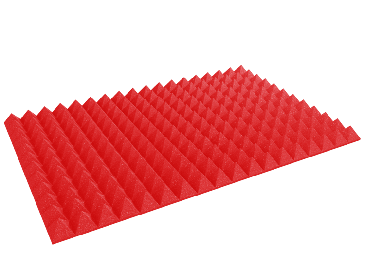 4 Inch Acoustic Foam Pyramid Style Panels - 13 Color Options